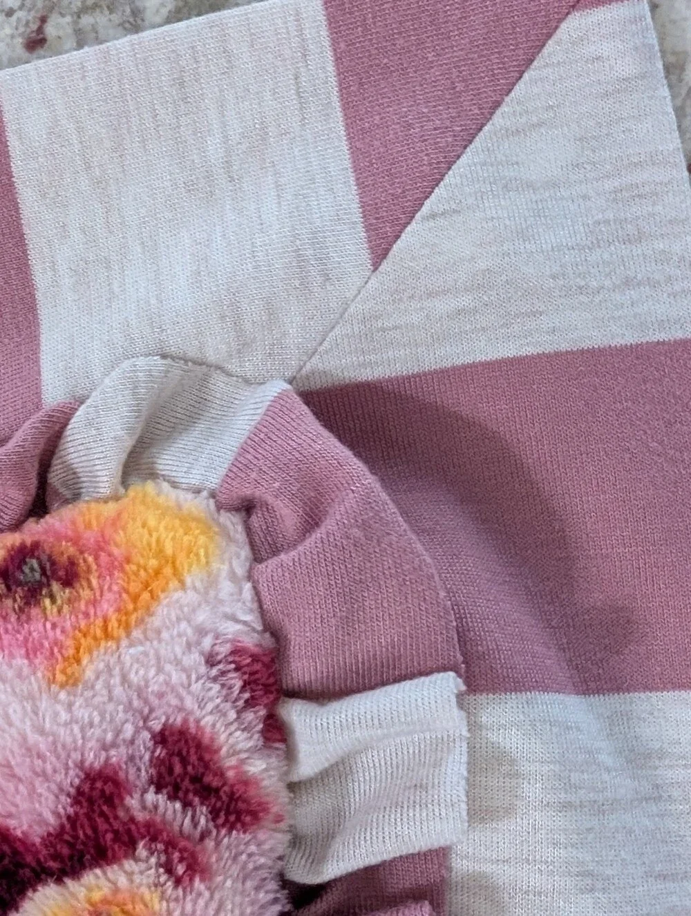 Matilda Jane 1 Std. Pillow Sham  Fleece Soft Floral Once Upon A Time Pink Ruffle